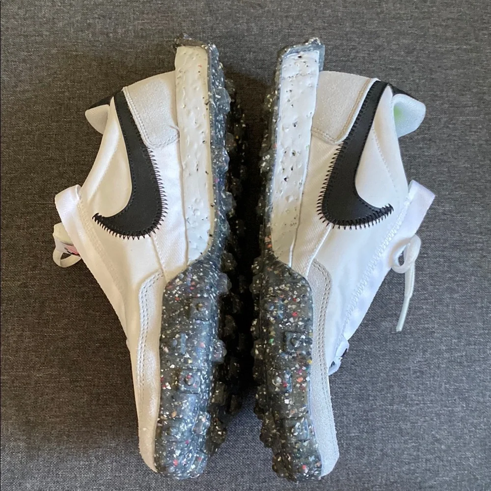 Nike Women's waffle racer crater White and Black Sneakers size 7.5 - Picture 8 of 12
